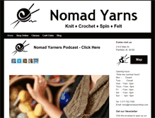 Tablet Screenshot of nomadyarnshop.com
